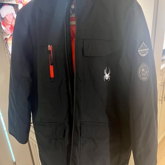 Boys Large Spyder Ski Jacket - Picture 3 of 8